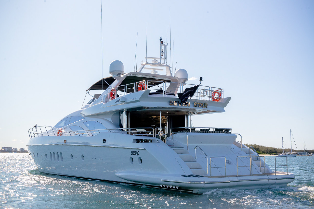 Sydney Harbour party cruise boat decorated for celebration